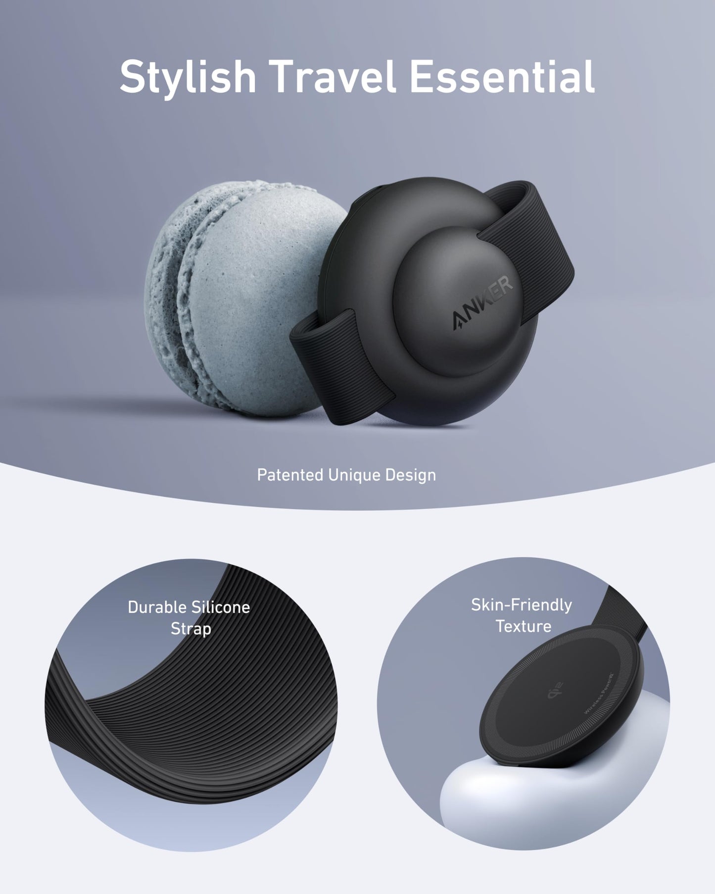 Anker MagSafe MagGo 3 em 1, 15W Qi2, para iPhone 17/16/15/14, AirPods, Apple Watch